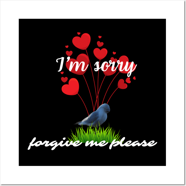 I`m sorry Wall Art by All on Black by Miron